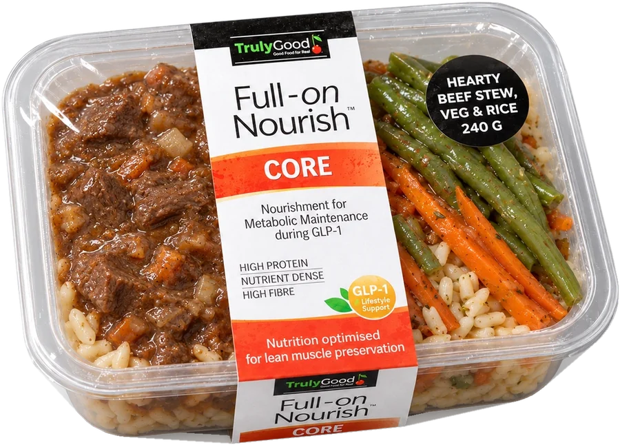 Full-on Nourish Core Hearty Beef Stew tray