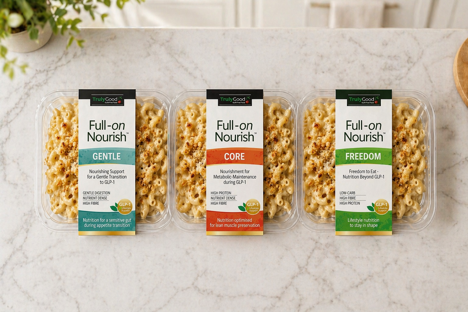 Gentle, Core and Freedom Full-on Nourish meal packs